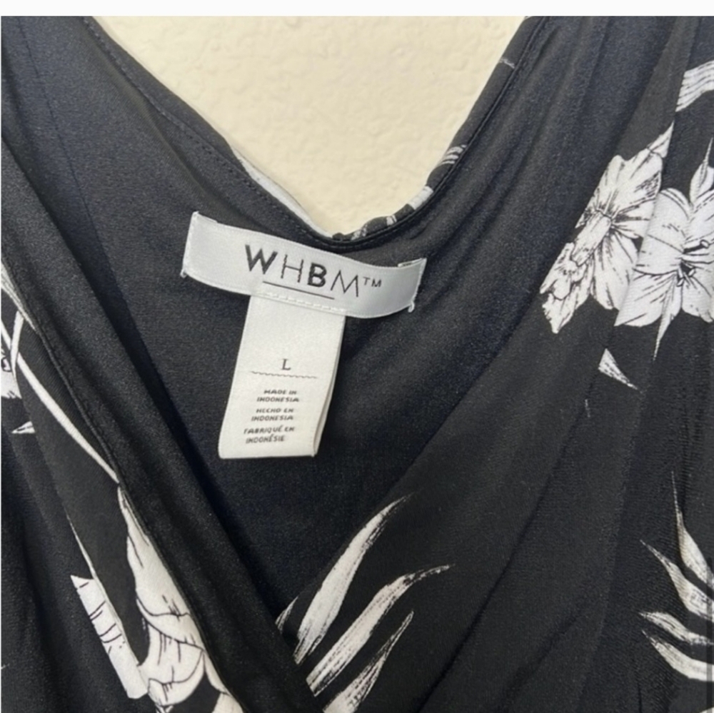 Black and White Floral Maxi Dress - Picture 2 of 7